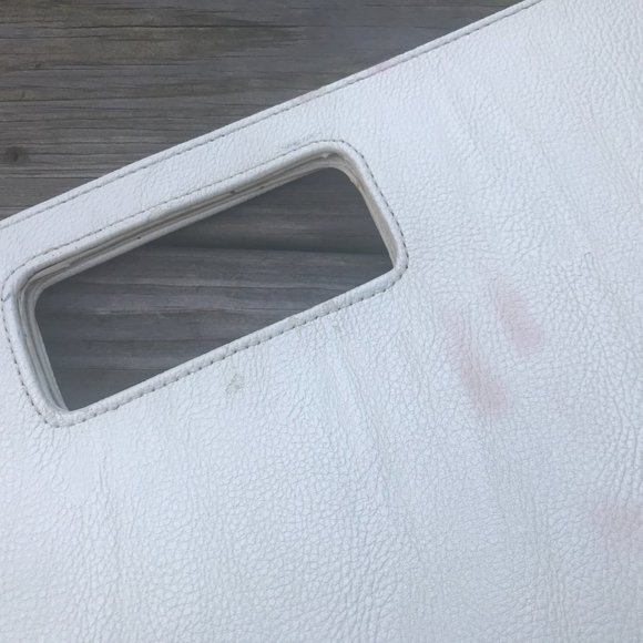 Charming Charlie Women Clutch Bag Purse White Read - Picture 6 of 13